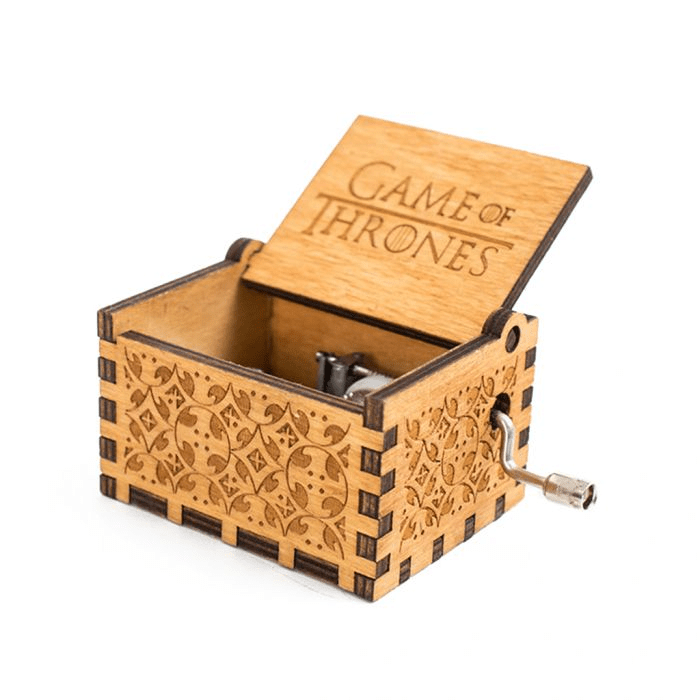 خرید جعبه موزیکال game of thrones رنگ زرد مدل جعبه ای اصل در سایت دکتر موزیکال